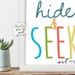 Kids Poster Print Hide and Seek INSTANT DOWNLOAD 8x10, 16x20 Printable ...