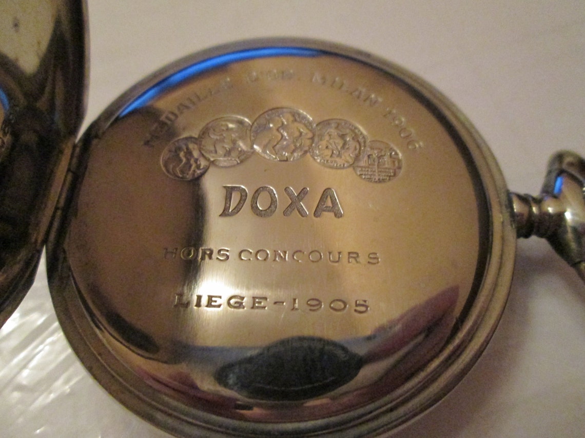 ANTIQUE DOXA Pocket Watch 15 Jewels Swiss Made Etsy