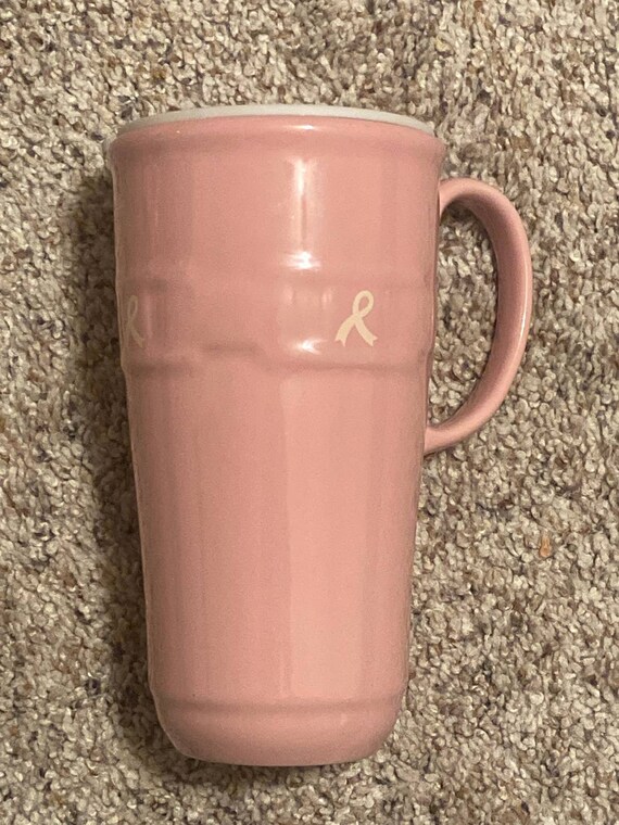 Longaberger Pottery Woven Traditions Travel Coffee Mug Breast Etsy