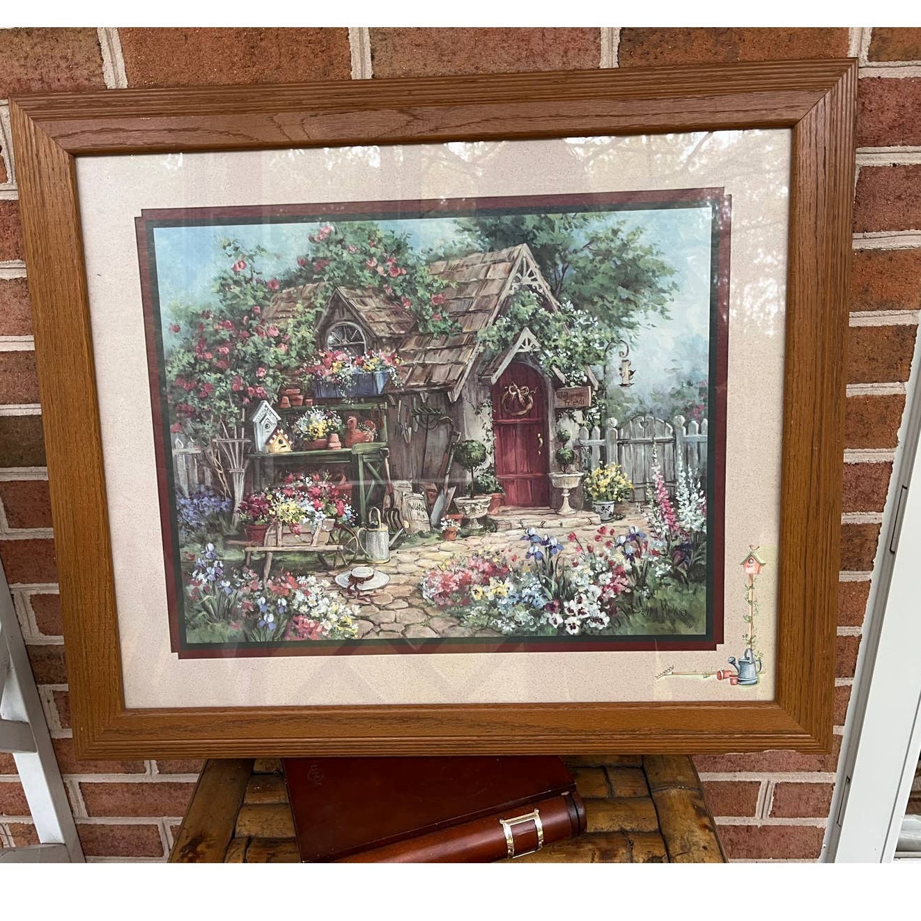 Vintage Home Interiors Print Country Garden Cottage Shed - Etsy