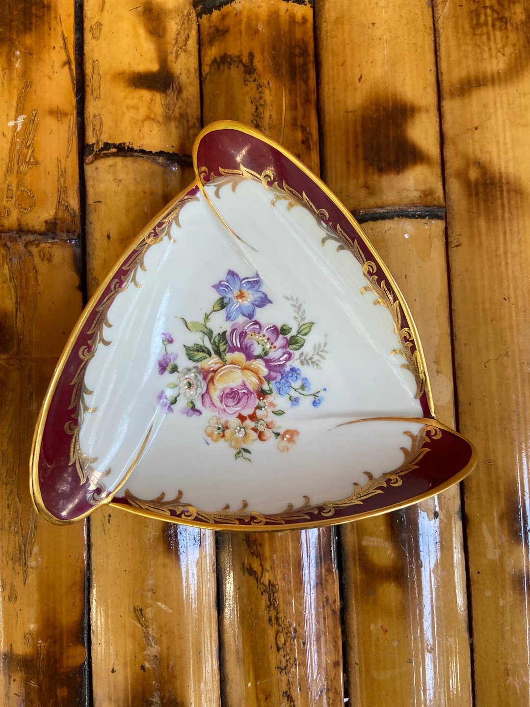 Vintage Porcelaine Artistique FM Limoges Gold Gild Trinket Etsy