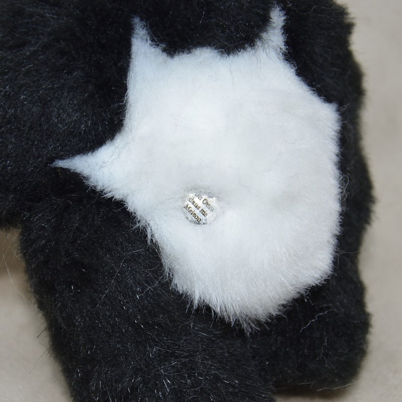 Lee May ours panda en peluche de collection 19cm 7.4 ours décoration fausse fourrure OOAK peluche sculpture textile PIECE UNIQUE image 5