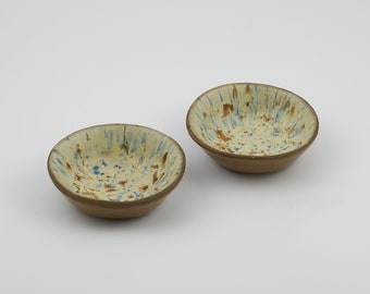 Ceramic Ring Dish Set, Stoneware Jewelry Holder, Tea Bag Rest