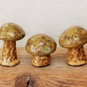 Frete grátis, decoração de pote, cogumelos cerâmicos para plantadores, acessórios de jardim de fadas, decoração de terrário, presente para jardineiro,