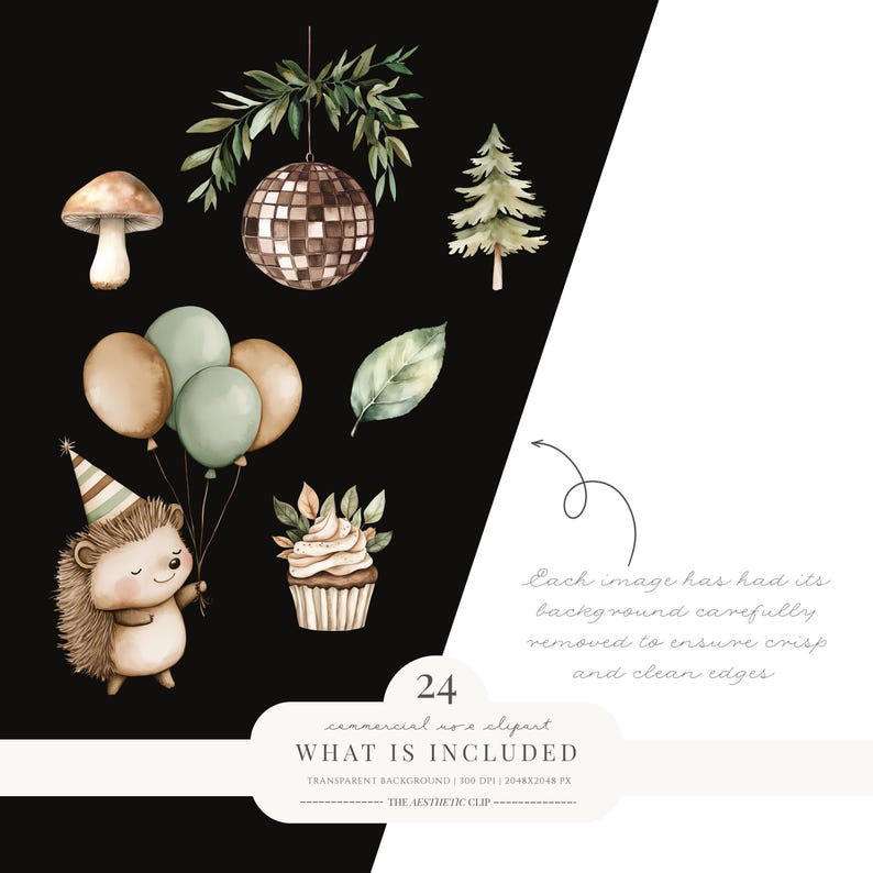 Boho Woodland Clipart | Forest Animals | Woodland Baby Shower | Kids ...