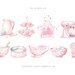 Baking Clipart Pink Baking PNG Watercolour Baking Chinoiserie Cooking ...