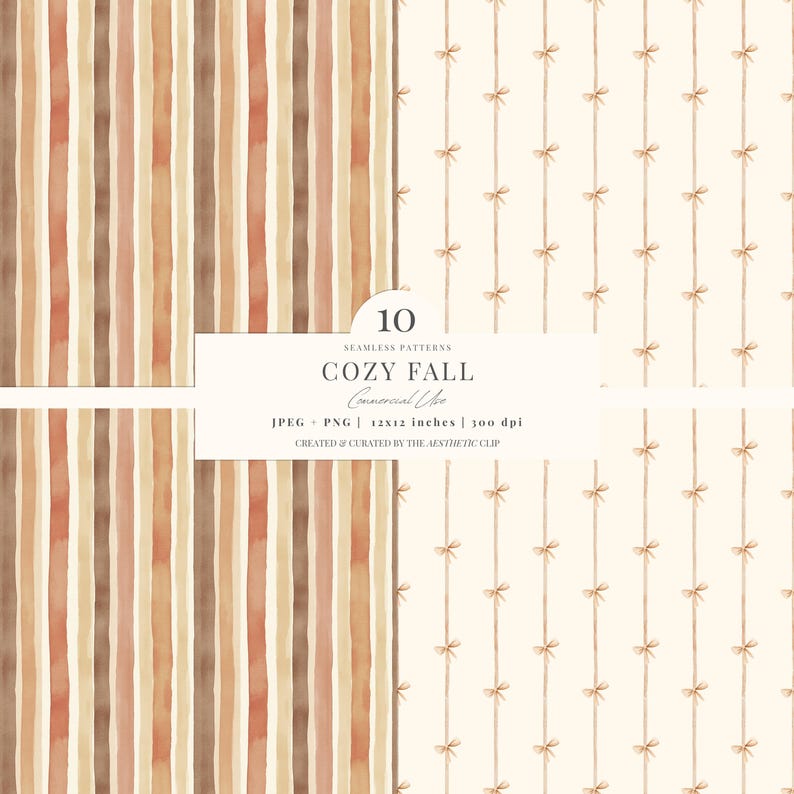 Naadloos herfstpatroon | Gezellig digitaal herfstpapier | Pompoenachtergrond | Cottagecore-herfst | Herfst Toile De Juoy | Naadloos | 10 JPEG | png afbeelding 5