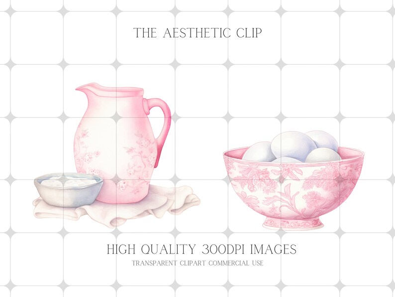 Baking Clipart Pink Baking PNG Watercolour Baking Chinoiserie Cooking ...