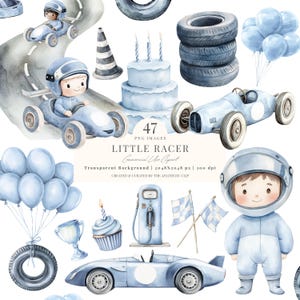 Racerbil Clipart | Blå racerbil födelsedag | Blå vintage sportbil | Racerbil babyshower | Blå racerbil | Fordon PNG | 47 PNG