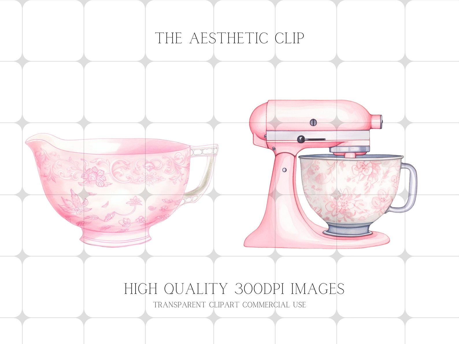 Baking Clipart Pink Baking PNG Watercolour Baking Chinoiserie Cooking ...