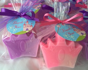 Princess Crown Soap - Princess Party Favors - Set of 10 Princess Crown Soaps - Princess Birthday Favors - Crown Soap Favors - Pagent Favors