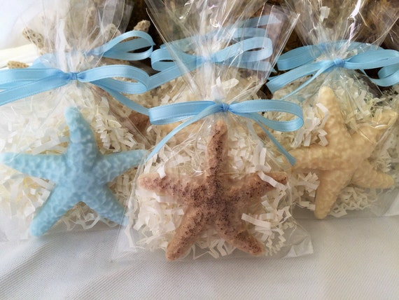 Starfish Soap Favors Set Of 10 Beach Party Favors Beach Etsy