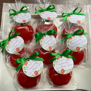 Apple Soap Favors - Apple&#39;y Ever After - Apple Shower Favors - Apple Wedding Favors - Apple Bridal Shower - Teacher Appreciation Gift