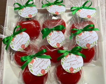 Apple Soap Favors - Apple'y Ever After - Apple Shower Favors - Apple Wedding Favors - Apple Bridal Shower - Teacher Appreciation Gift