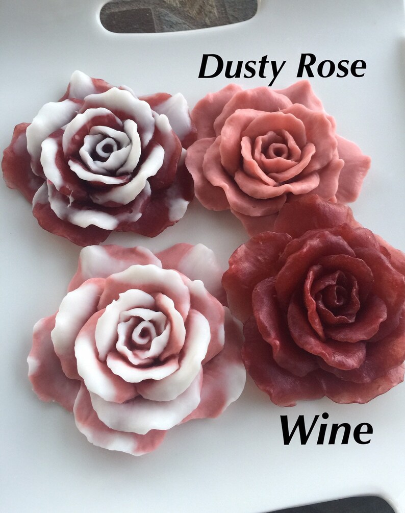 Rose Soap Favors set of 10 Rose Soap Favors Wedding Etsy