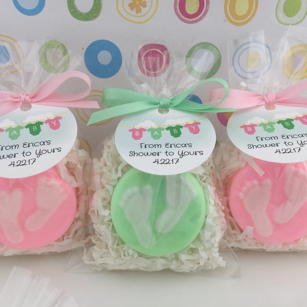 Baby Shower Soap Favors - Baby Feet Soap Favors - Shower Favors - Baby Shower Favors