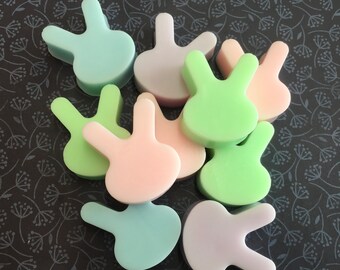 Bunny Head Soap -Set of 3 - Easter Soap - Kids Soap - Easter Basket Filler - Easter Gift - Bunny Favor - Pastel Soap - Spring Soap