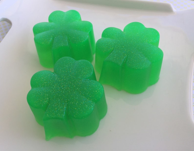 Clover Soap St Patrick's Day Soap Irish soap Celtic Soap Irish Gift St Patricks Day Gift St Patricks Day Favor Clover and Aloe image 4