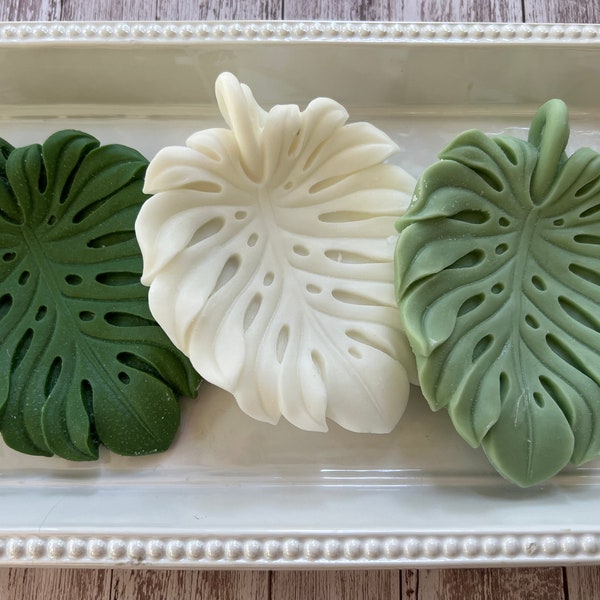 Monstera Leaf Soap -  Leaf Soap - Plant soap - Garden Soap - Tropical Soap - Farm House Soap - Garden Wedding - Plant Lover Gift - Gift Soap