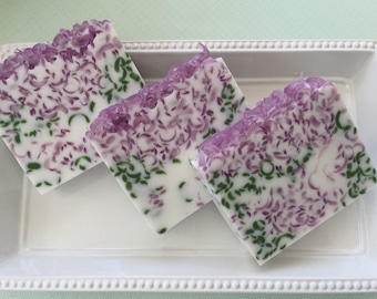 Lilac Soap - Spring Soap - Handmade Glycerin Soap Bar - Floral Soap - Mother's Day Gift