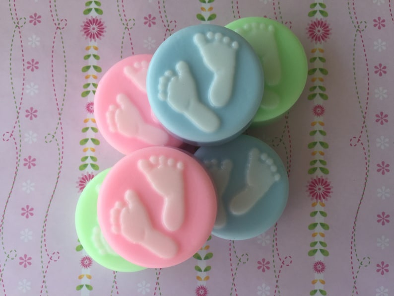 Baby Shower Soap Favors Baby Feet Soap Favors Shower Favors Baby Shower Favors image 6