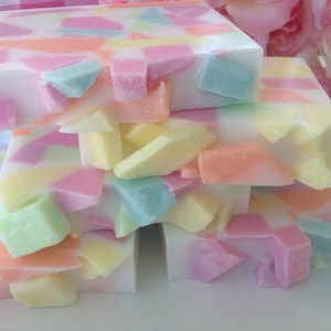 Spring Meadow Soap - Confetti Soap - Spring Meadow Confetti Soap - Pastel Confetti Soap - Floral Soap - Spring Soap - Handmade Glycerin Soap