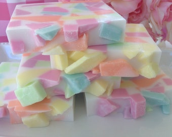 Spring Meadow Soap - Confetti Soap - Spring Meadow Confetti Soap - Pastel Confetti Soap - Floral Soap - Spring Soap - Handmade Glycerin Soap