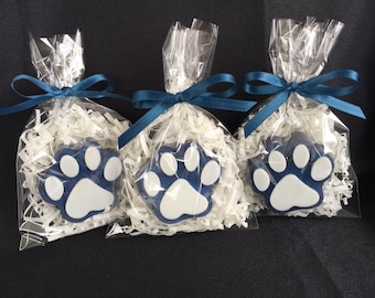 Paw Print Soap Favors - Set of 10 - Kitty Paw Print Favors - Paw Party - Paw Birthday Favor - Soap Favors - Veterinary Favors - Kitty Party