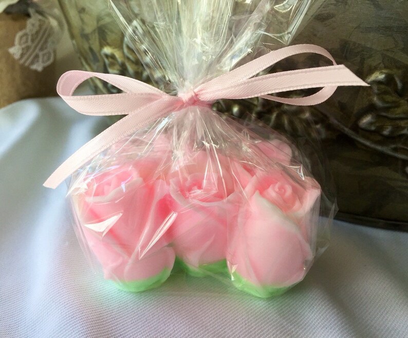 Rosebud Soap Baby Rose Handcrafted Glycerin Soap Decorative Soap Valentines Day Soap Mothers Day Soap Bild 2