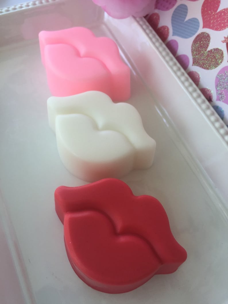 Valentine Soap Lips Soap Kiss Soap Love Spell or Strawberry Valentine's Day Gift image 4