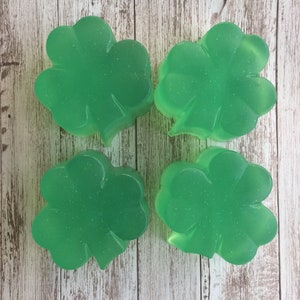 Clover Soap St Patrick's Day Soap Irish soap Celtic Soap Irish Gift St Patricks Day Gift St Patricks Day Favor Clover and Aloe image 1