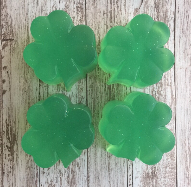 Clover Soap St Patrick's Day Soap Irish soap Celtic Soap Irish Gift St Patricks Day Gift St Patricks Day Favor Clover and Aloe image 1