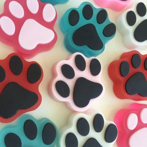 Paw Print Soap - Kitty Paw Print - Cat Lover Soap - Cat Lover Gift - Paw Print Gift - Kitty Paw Favor - Veterinary Gift - Animal Print Soap