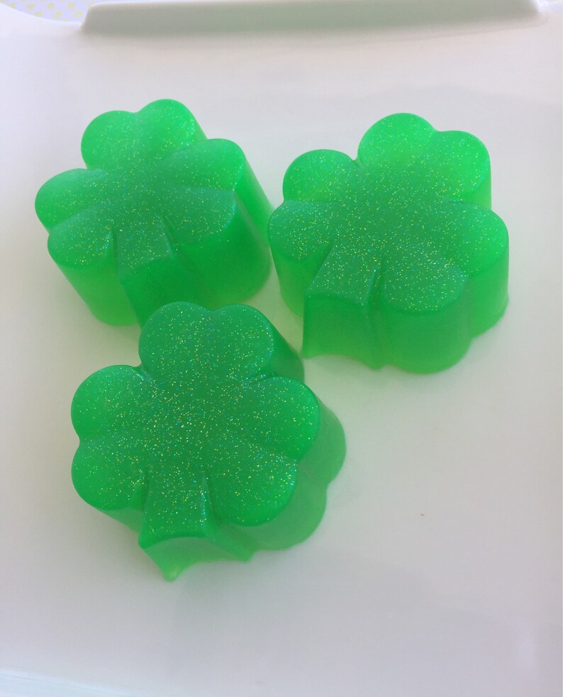 Clover Soap St Patrick's Day Soap Irish soap Celtic Soap Irish Gift St Patricks Day Gift St Patricks Day Favor Clover and Aloe image 5