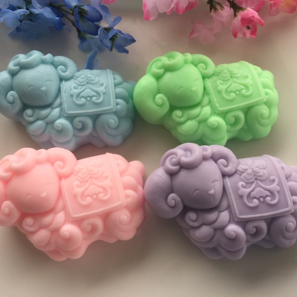 Baby Ram Soap - Set of 10 – Lamb Soap - Lamb Favor - Baby Shower Gift - Baby Shower Favor - Farm Animal Favors - Sheep Baby Favor