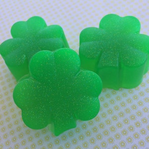 Clover Soap St Patrick's Day Soap Irish soap Celtic Soap Irish Gift St Patricks Day Gift St Patricks Day Favor Clover and Aloe image 3