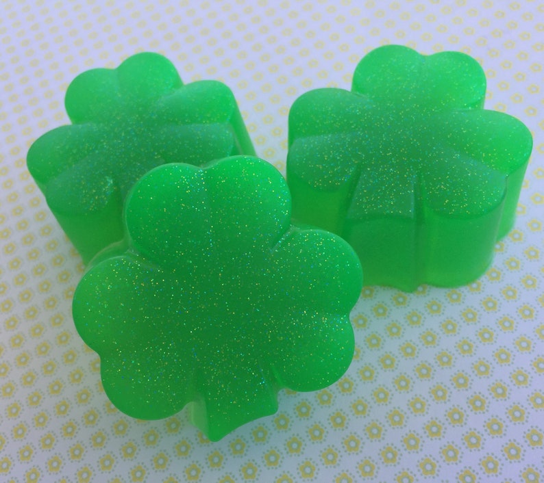 Clover Soap St Patrick's Day Soap Irish soap Celtic Soap Irish Gift St Patricks Day Gift St Patricks Day Favor Clover and Aloe image 3