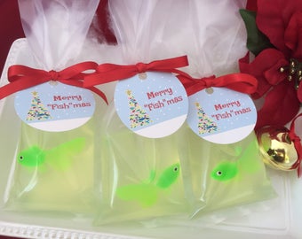 Fish in a Bag Soap - Fish Soap - Christmas Fish Soap - Christmas Soap - Christmas Gift - Stocking Stuffer - Kids Soap Gift - Fish Gift