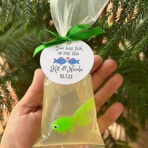 Fish Soap Favors Two Less Fish in the Sea Favors Fish in a Bag Soap Set of 10 Bridal Shower Favors Fish Shower Favors Fish Wedding image 5