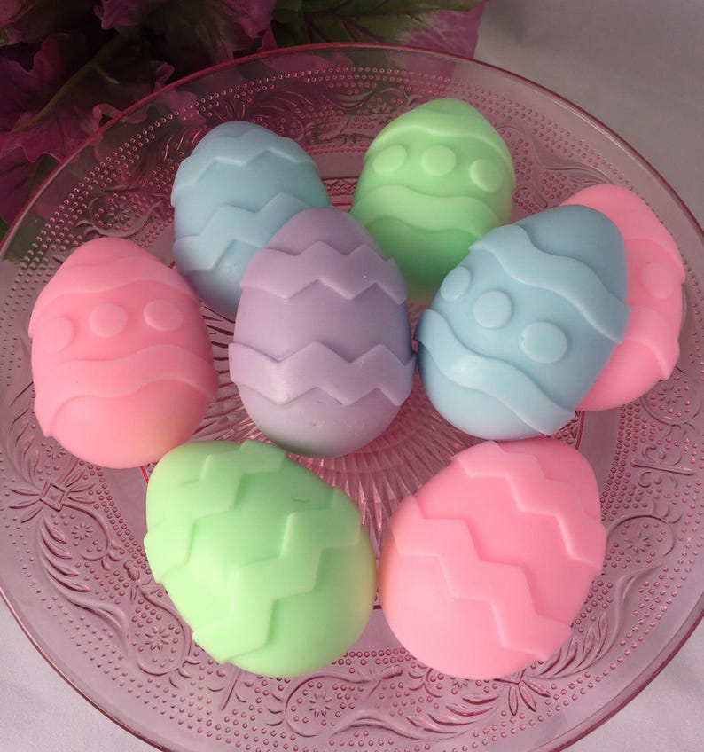 Easter Egg Soap Favors Egg Soap Set of 10 Easter Party Favors Easter Egg Favors Easter Soap Spring Soap Easter Class Favors image 2