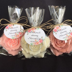 Rose Soap Favors set of 10 - Rose Soap Favors -  Wedding Favors - Shower Soap Favors - Soap Party Favors - Custom Rose Soap Favors