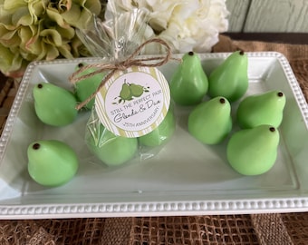 The Perfect Pair Soap Favors : (Set of 10) Pear Soap Favors, Wedding Favors, Bridal Shower, Vow Renewal
