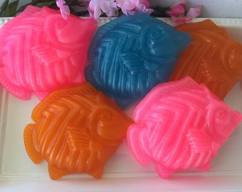 Tropical Fish Soap - Glycerin Soap - Ocean Soap - Beach Soap - Nautical Soap - Under the Sea Party - Kids Soap