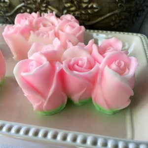 Rosebud Soap Baby Rose Handcrafted Glycerin Soap Decorative Soap Valentines Day Soap Mothers Day Soap Bild 1