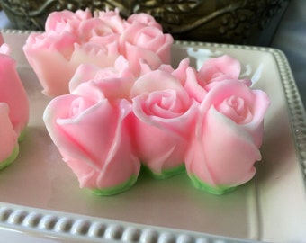 Rosebud Soap - Baby Rose Handcrafted Glycerin Soap - Decorative Soap - Valentines Day Soap - Mothers Day Soap