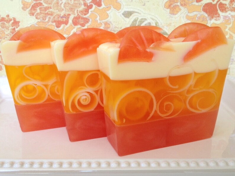 Sweet Orange Soap - Glycerin Soap - Citrus Soap - Orange Essential Oil Soap image 1