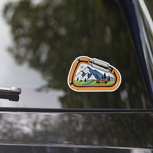 Honda Element Inside a Carabiner Bubble-free stickers