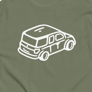 Honda Element Cartoon Line Art T-Shirt - Vibrant Unisex Tee in Multiple Colors