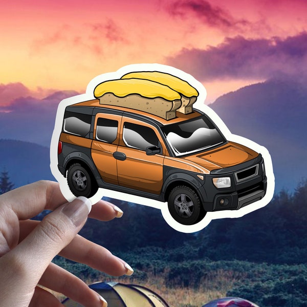 Honda Element Toaster Multiple Colors Vinyl Sticker