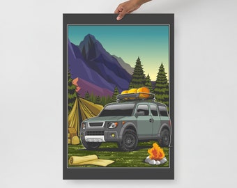 Honda Element Campground Adventure Club Poster 24"×36"